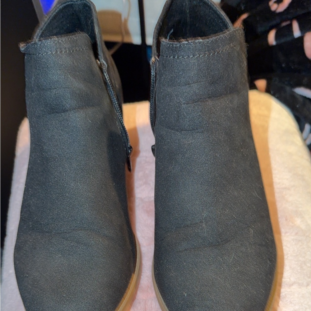 Time and Tru Black Ankle Booties